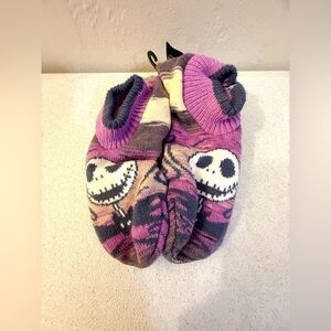 Disney Purple and Cream Hosiery with Jack Skellington Design